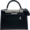 エルメス HERMES ケリー32 外縫い Z刻 ブラック SV金具 アッシュベルリンヌ・スイフト レディース ショルダーバッグ