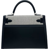 エルメス HERMES ケリー32 外縫い Z刻 ブラック SV金具 アッシュベルリンヌ・スイフト レディース ショルダーバッグ