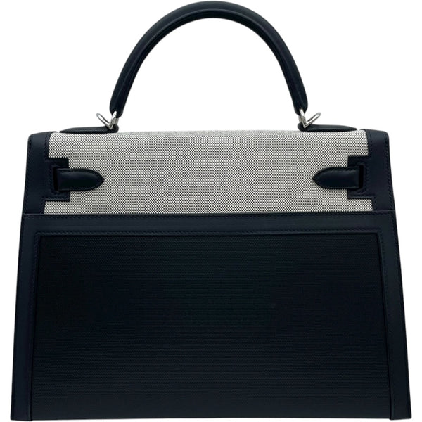 エルメス HERMES ケリー32 外縫い Z刻 ブラック SV金具 アッシュベルリンヌ・スイフト レディース ショルダーバッグ