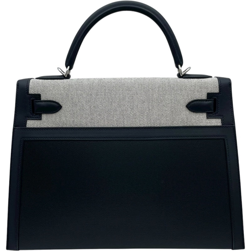 エルメス HERMES ケリー32 外縫い Z刻 ブラック SV金具 アッシュベルリンヌ・スイフト レディース ショルダーバッグ