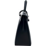 エルメス HERMES ケリー32 外縫い Z刻 ブラック SV金具 アッシュベルリンヌ・スイフト レディース ショルダーバッグ