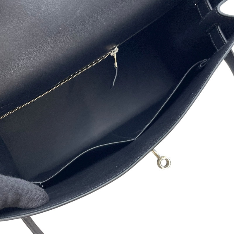 エルメス HERMES ケリー32 外縫い Z刻 ブラック SV金具 アッシュベルリンヌ・スイフト レディース ショルダーバッグ