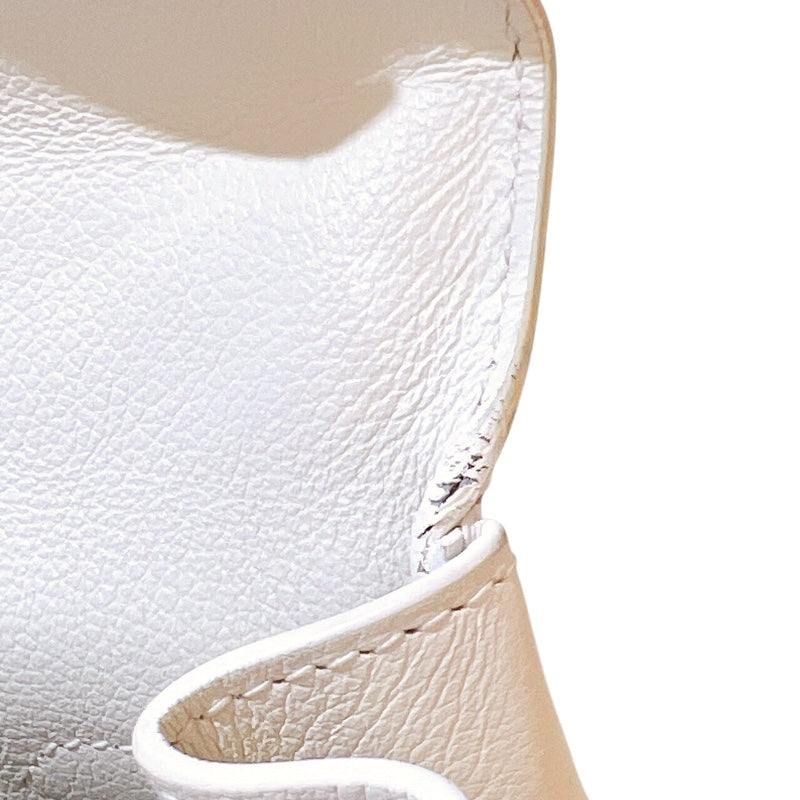 エルメス HERMES ケリー28 内縫い U刻印 ホワイト/ゴールド金具 エヴァーカラー レディース ショルダーバッグ