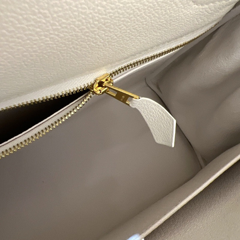 エルメス HERMES ケリー28 内縫い U刻印 ホワイト/ゴールド金具 エヴァーカラー レディース ショルダーバッグ