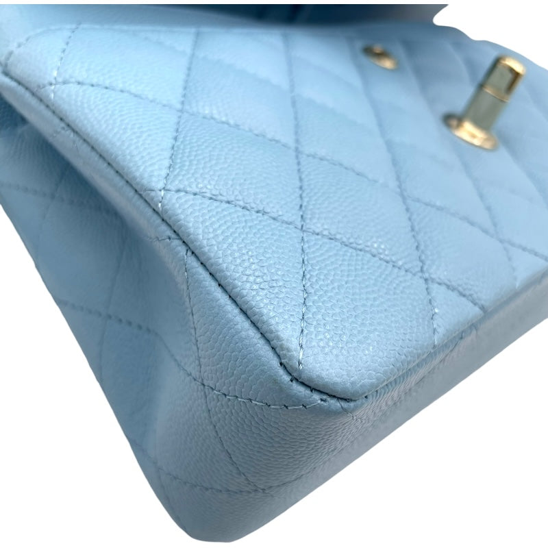 シャネル CHANEL マトラッセ23 A01113 ライトブルー GD金具 キャビア レディース ショルダーバッグ