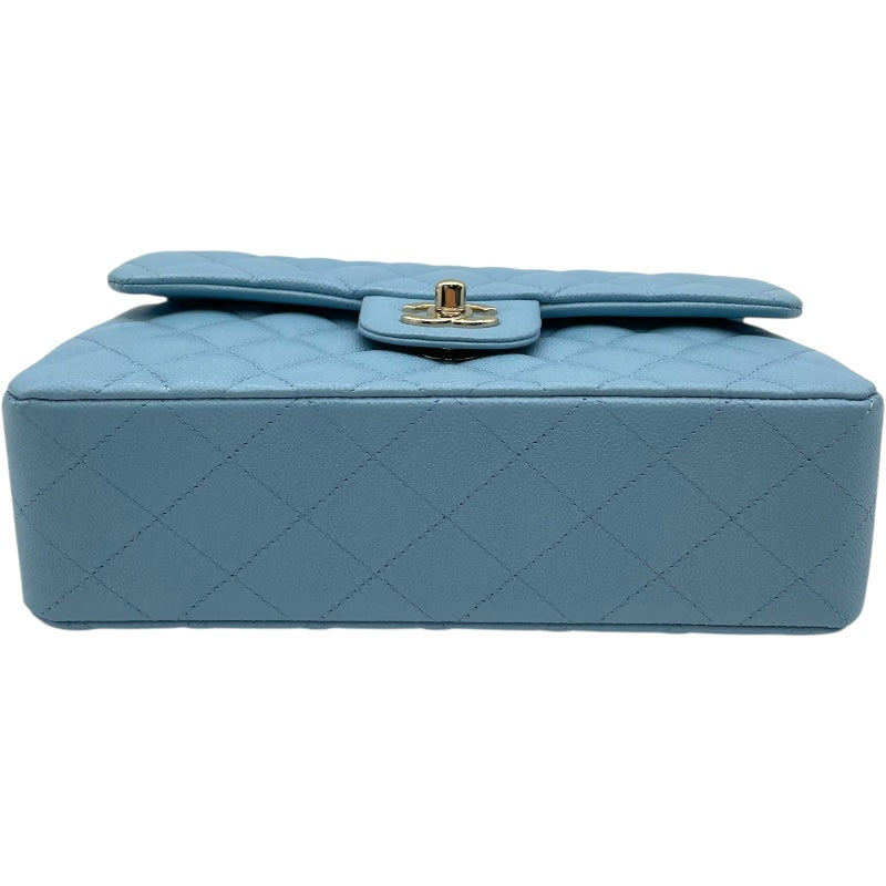 シャネル CHANEL マトラッセ23 A01113 ライトブルー GD金具 キャビア レディース ショルダーバッグ