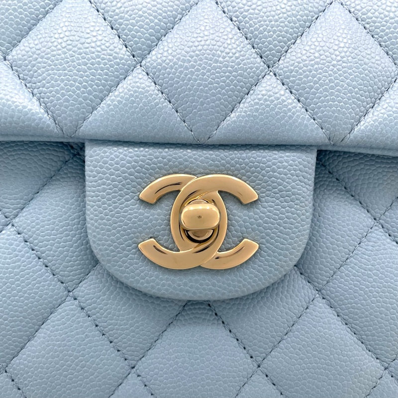 シャネル CHANEL マトラッセ23 A01113 ライトブルー GD金具 キャビア レディース ショルダーバッグ