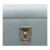 エルメス HERMES ケリー25 外縫い トリコロール U刻 ブルーブリュム・ヴェール SV金具 エプソン レディース ハンドバッグ