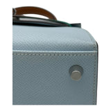 エルメス HERMES ケリー25 外縫い トリコロール U刻 ブルーブリュム・ヴェール SV金具 エプソン レディース ハンドバッグ