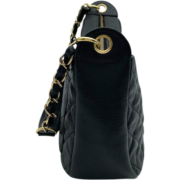 シャネル CHANEL マトラッセ ワンショルダー A20993 7番台 ブラック ゴールド金具 キャビアスキン レディース ショルダーバッグ