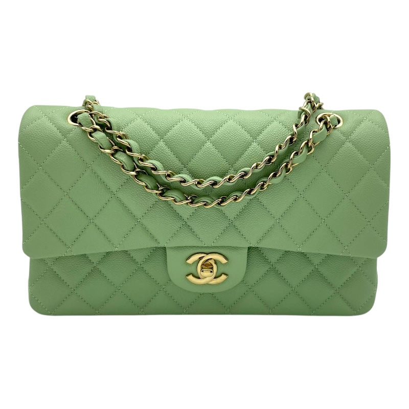 シャネル CHANEL マトラッセ25 AO1112 ミントグリーン SV金具 キャビアスキン レディース ショルダーバッグ