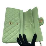 シャネル CHANEL マトラッセ25 AO1112 ミントグリーン SV金具 キャビアスキン レディース ショルダーバッグ