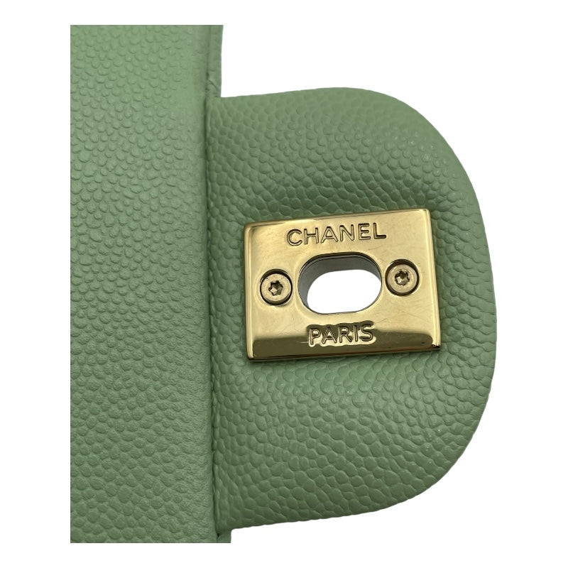 シャネル CHANEL マトラッセ25 AO1112 ミントグリーン SV金具 キャビアスキン レディース ショルダーバッグ