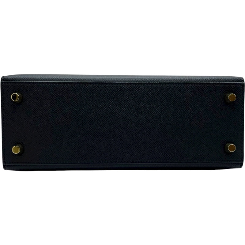 エルメス HERMES ケリー25 外縫い U刻 ブラック GD金具 エプソン レディース ショルダーバッグ