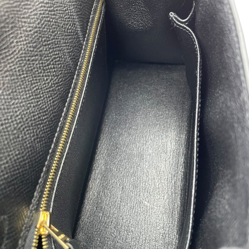 エルメス HERMES ケリー25 外縫い U刻 ブラック GD金具 エプソン レディース ショルダーバッグ