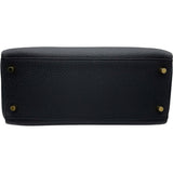 エルメス HERMES ケリー28 内縫い D刻印 ブラック GD金具 トゴ レディース ショルダーバッグ