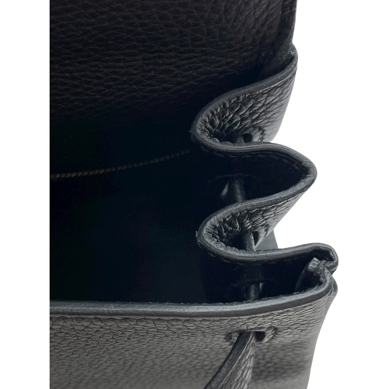 エルメス HERMES ケリー28 内縫い D刻印 ブラック GD金具 トゴ レディース ショルダーバッグ