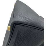 エルメス HERMES ケリー28 内縫い D刻印 ブラック GD金具 トゴ レディース ショルダーバッグ