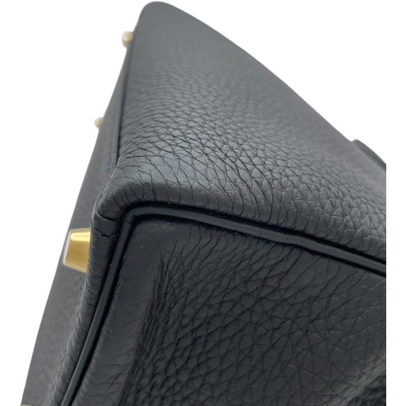 エルメス HERMES ケリー28 内縫い D刻印 ブラック GD金具 トゴ レディース ショルダーバッグ