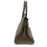 エルメス HERMES バーキン30 Z刻 エトゥープ GD金具 トゴ レディース ハンドバッグ