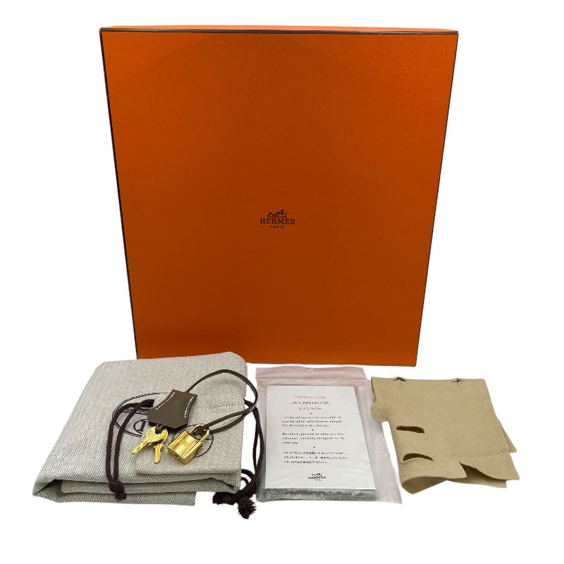 エルメス HERMES バーキン30 Z刻 エトゥープ GD金具 トゴ レディース ハンドバッグ