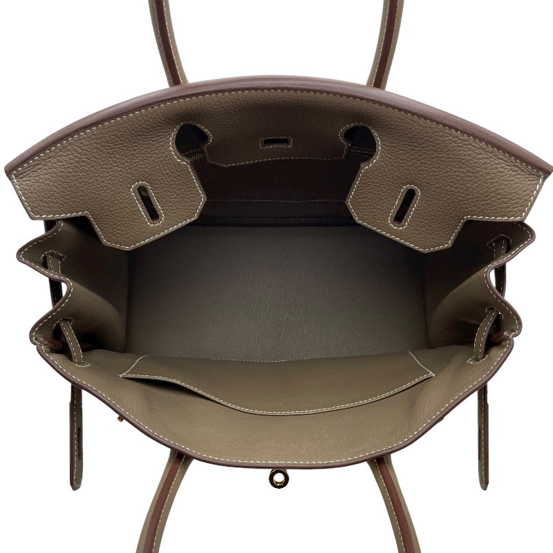 エルメス HERMES バーキン30 Z刻 エトゥープ GD金具 トゴ レディース ハンドバッグ