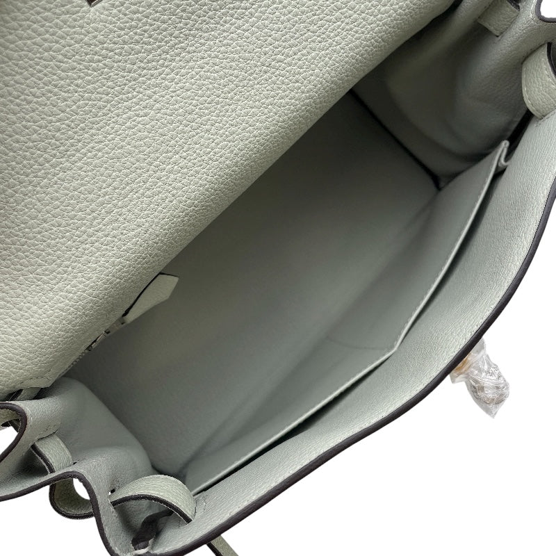 エルメス HERMES ケリー28 内縫い W刻 グリネヴェ SV金具 トゴ レディース ショルダーバッグ