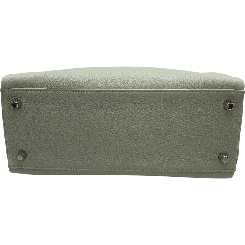 エルメス HERMES ケリー28 内縫い W刻 グリネヴェ SV金具 トゴ レディース ショルダーバッグ