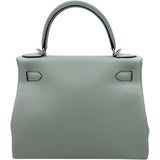 エルメス HERMES ケリー28 内縫い W刻 グリネヴェ SV金具 トゴ レディース ショルダーバッグ