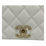 シャネル CHANEL ココハンドル29 A92991 ホワイト GD金具 キャビアスキン レディース ハンドバッグ