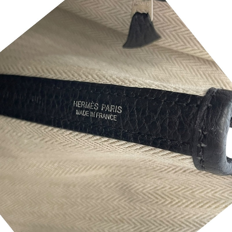 エルメス HERMES ガーデンパーティTPM Z刻 ブラック シルバー金具 ネゴンダ レディース ハンドバッグ