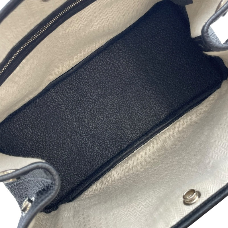 エルメス HERMES ガーデンパーティTPM Z刻 ブラック シルバー金具 ネゴンダ レディース ハンドバッグ