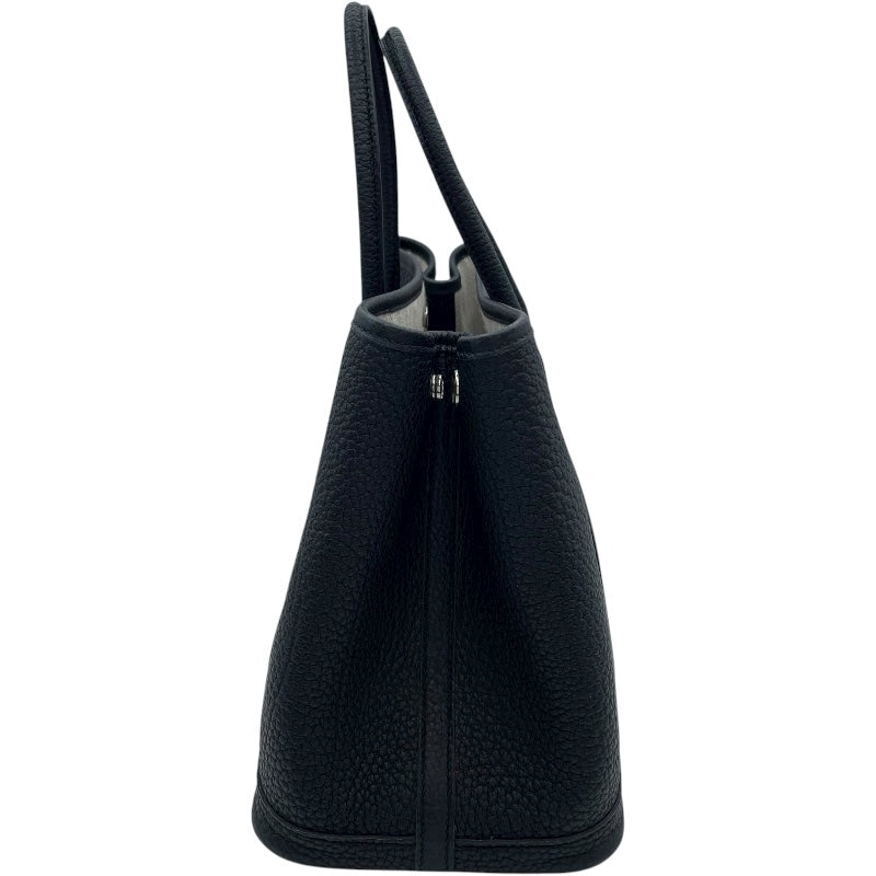 エルメス HERMES ガーデンパーティTPM Z刻 ブラック シルバー金具 ネゴンダ レディース ハンドバッグ