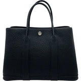 エルメス HERMES ガーデンパーティTPM Z刻 ブラック シルバー金具 ネゴンダ レディース ハンドバッグ