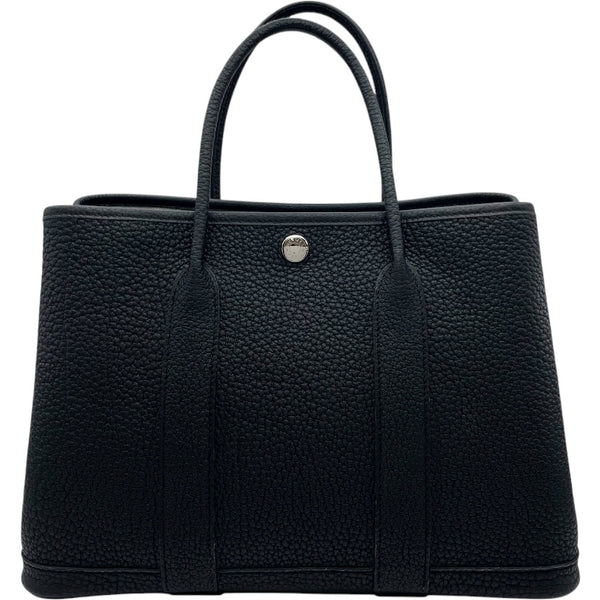エルメス HERMES ガーデンパーティTPM Z刻 ブラック シルバー金具 ネゴンダ レディース ハンドバッグ