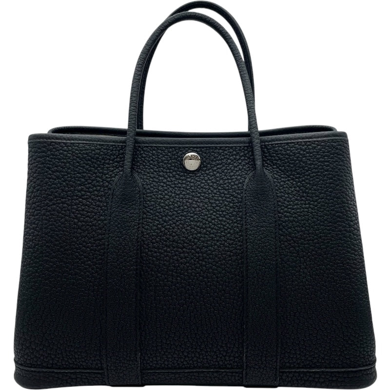 エルメス HERMES ガーデンパーティTPM Z刻 ブラック シルバー金具 ネゴンダ レディース ハンドバッグ