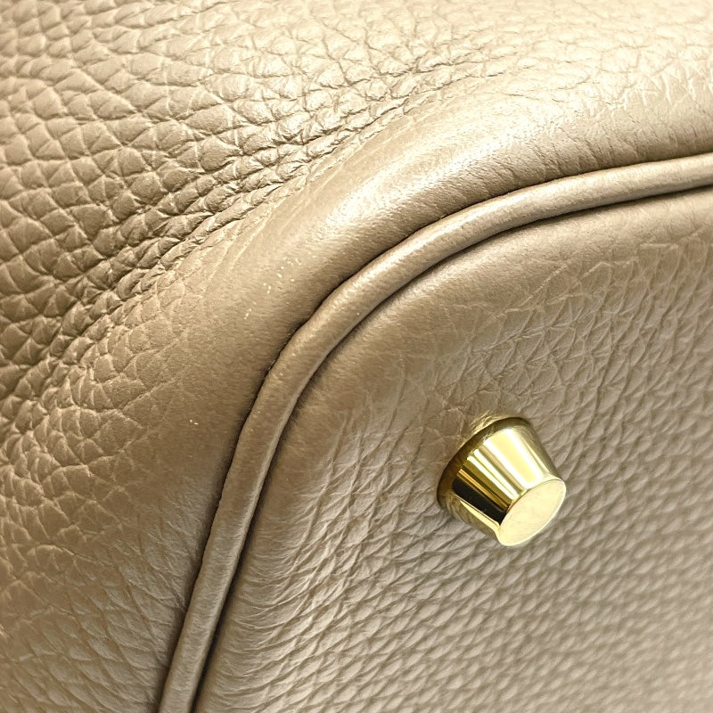 エルメス HERMES ピコタンロックMM B刻印 エトゥープ GD金具 トリヨン レディース ハンドバッグ