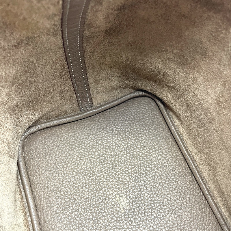 エルメス HERMES ピコタンロックMM B刻印 エトゥープ GD金具 トリヨン レディース ハンドバッグ