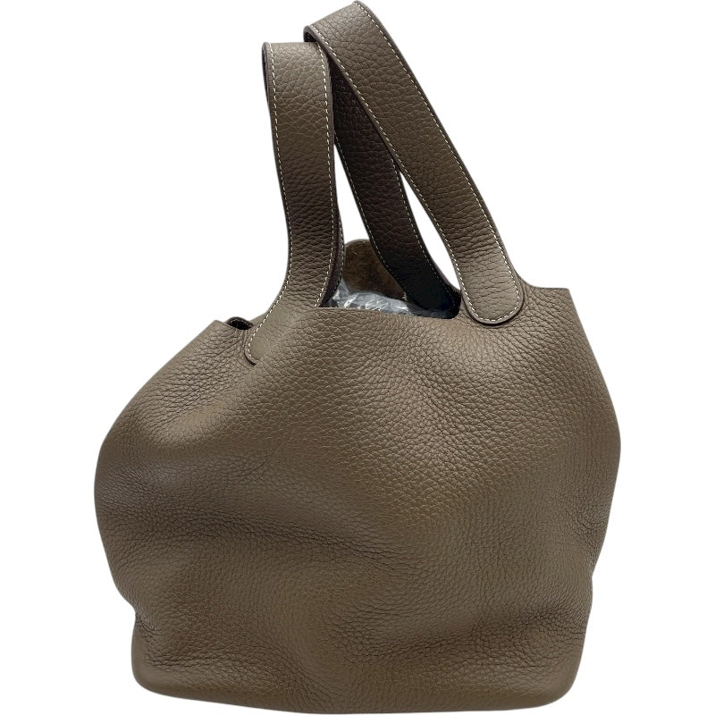 エルメス HERMES ピコタンロックMM B刻印 エトゥープ GD金具 トリヨン レディース ハンドバッグ