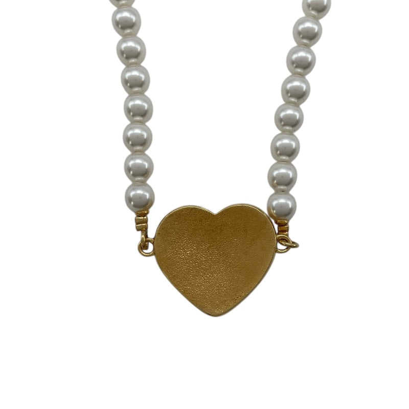 シャネル CHANEL ココマーク ハート パール チョーカー ブルー メタル・フェイクパール アクセサリー