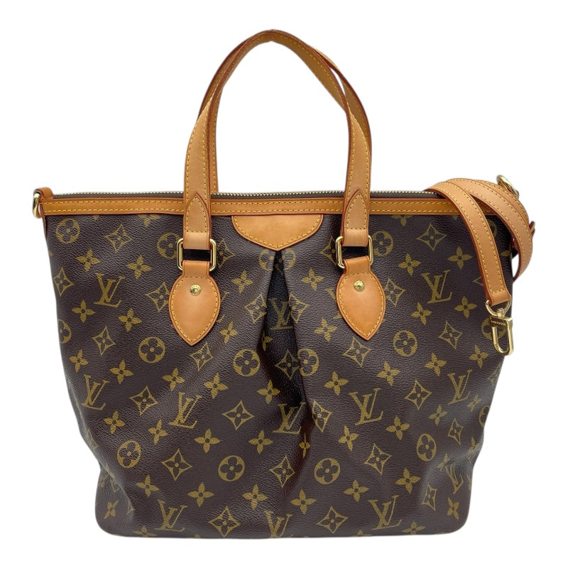 ルイ・ヴィトン LOUIS VUITTON パレルモPM M40145 ブラウン モノグラムキャンバス レディース トートバッグ