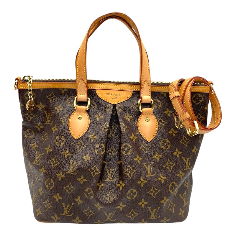 ルイ・ヴィトン LOUIS VUITTON パレルモPM M40145 ブラウン モノグラムキャンバス レディース トートバッグ