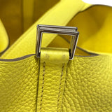 エルメス HERMES ピコタンロックPM U刻 リモンチェッロ シルバー金具 トリヨンクレマンス レディース ハンドバッグ