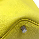 エルメス HERMES ピコタンロックPM U刻 リモンチェッロ シルバー金具 トリヨンクレマンス レディース ハンドバッグ