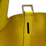 エルメス HERMES ピコタンロックPM U刻 リモンチェッロ シルバー金具 トリヨンクレマンス レディース ハンドバッグ