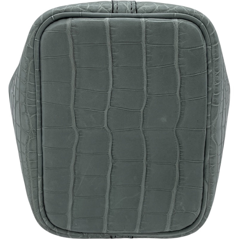 エルメス HERMES ピコタンロックマイクロ B刻 グリシマン GD金具 クロコダイル レディース ハンドバッグ