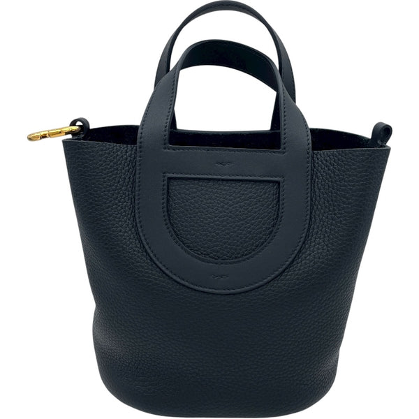 エルメス HERMES インザループ18 W刻印 ブラック GD金具 トリヨンクレマンス レディース ハンドバッグ