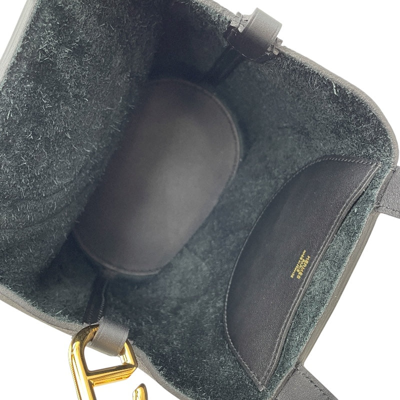 エルメス HERMES インザループ18 W刻印 ブラック GD金具 トリヨンクレマンス レディース ハンドバッグ