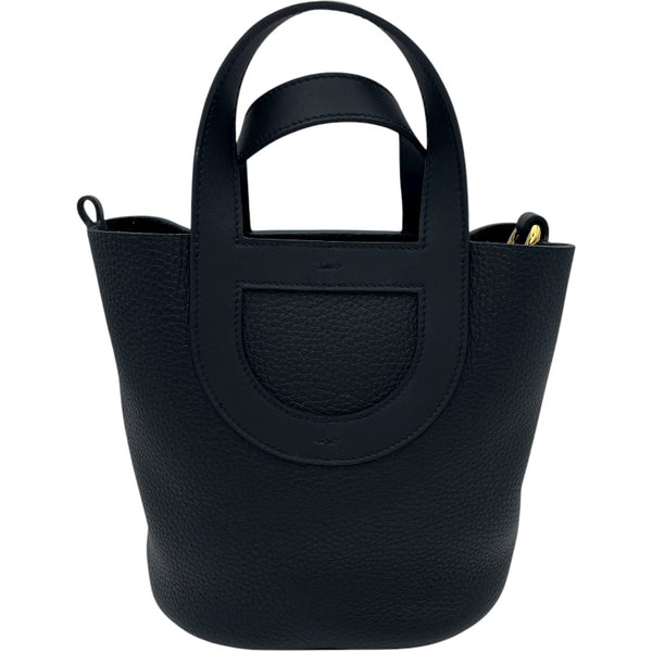 エルメス HERMES インザループ18 W刻印 ブラック GD金具 トリヨンクレマンス レディース ハンドバッグ