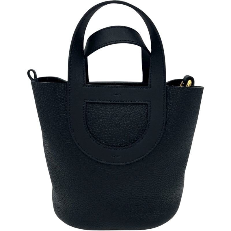 エルメス HERMES インザループ18 W刻印 ブラック GD金具 トリヨンクレマンス レディース ハンドバッグ